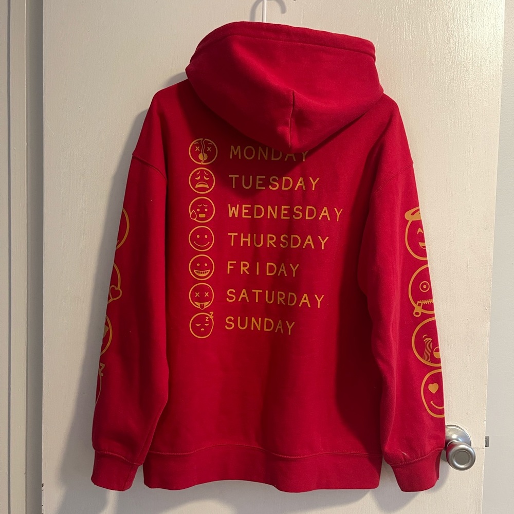 Forever 21 red emoji hoodie/ sweatshirt
